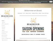 Tablet Screenshot of beachclub-nethen.de